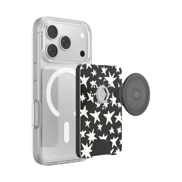 Image of PopSockets Phone Wallet for MagSafe with Grip- Starstruck