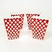 Ruby Red Dots Treat Boxes (Pack of 8) - Elegant Paper Party Favor Containers - Perfect For Celebrations & Gifts
