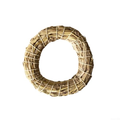 Base de corona de paja resistente para proyectos de Adviento y manualidades, perfecta para personalización (25 cm)