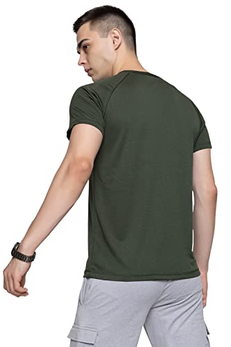 Image of Men's DRI FIT Sports Tshirt /SWEATPROOF /Anti Microbial /Extra Stretch /for Pickleball, Gym, Training, Badminton, Cricket, Tennis, Yoga, Golf (All Sports) All Colours & Sizes, Full & Half Sleeves