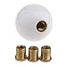 Produktbild Ersatz Universal Weiß Auto Acryl Handstick Schalthebel Schaltknaufe Runde Shifter Kugel Shifter M8 M10