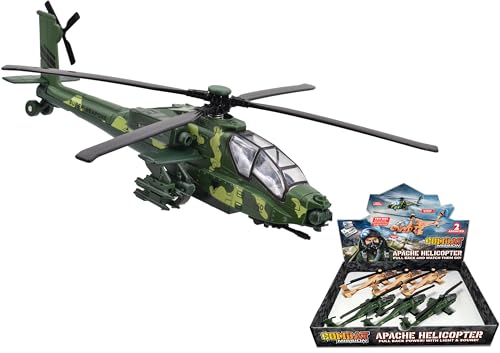 Image of KandyToys Die Cast Apache Helicopter Assorted Colours