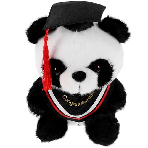 Panda en peluche de remise de diplôme rouge Abaodam