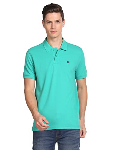 Image of Arrow Sport Solid Polo T-Shirt for Men - Regular Fit, Cotton Half Sleeves Mens Tshirt
