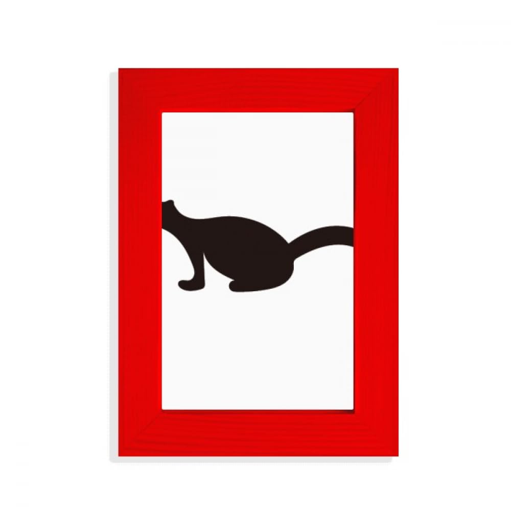 Cadre photo rouge Polecat noir avec finitions soignées pour exposition