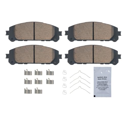 Image of HUSCH D2304 Front Ceramic Brake Pads Kit Fit For Toyota Highlander 2020-2023