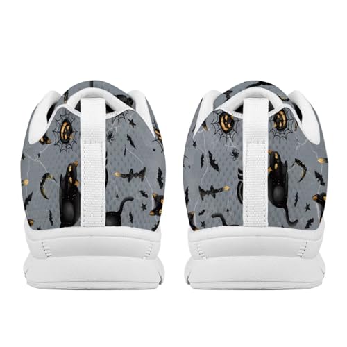 Forchrinse Halloween Sneakers for Women Men Breathable Lace Up Walking Shoes Casual Mesh Non Slip Tennis Shoes4
