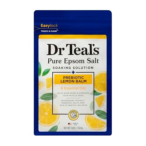 Dr Teal's Epsom Salt Soaking Solution with Lemon Balm Cover