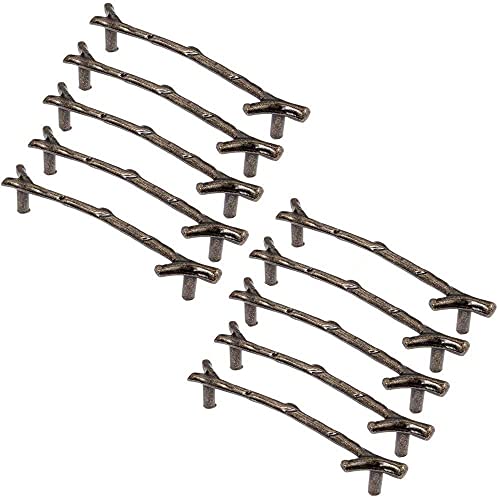 Boutons en bronze rétro pour armoire et placard de cuisine en alliage de zinc