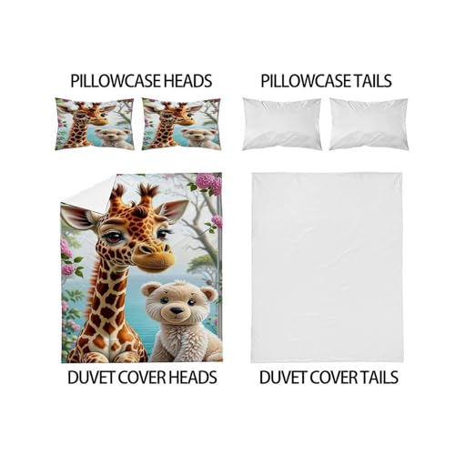 Housse de couette microfibre infroissable thème faune sauvage - 4