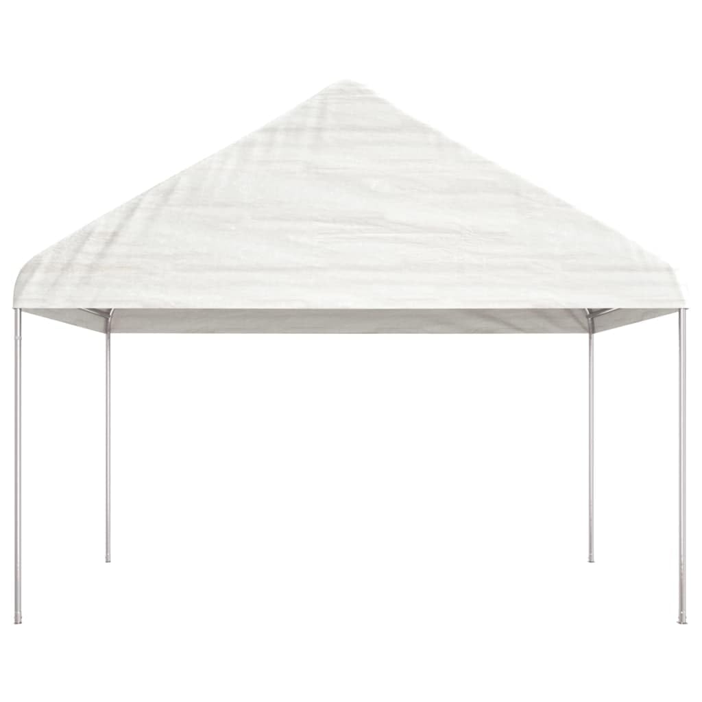 Outdoor Living pawilon z dachem, biały, 15,61 x 4,08 x 3,22 m, polietylen, dom i ogród