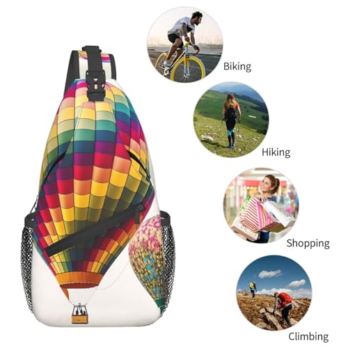 Bolso tipo bandolera unisex en poliéster negro miniatura 5
