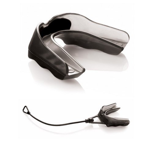 Shock Doctor Youth Pro Strapped Mouthguard (Smoke) Black, Youth (10 Yrs & Below) #TOP1