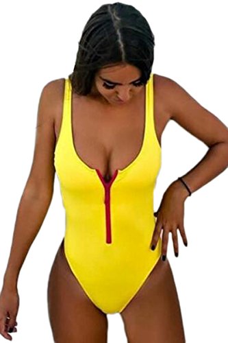 zipper front one piece bathing suit