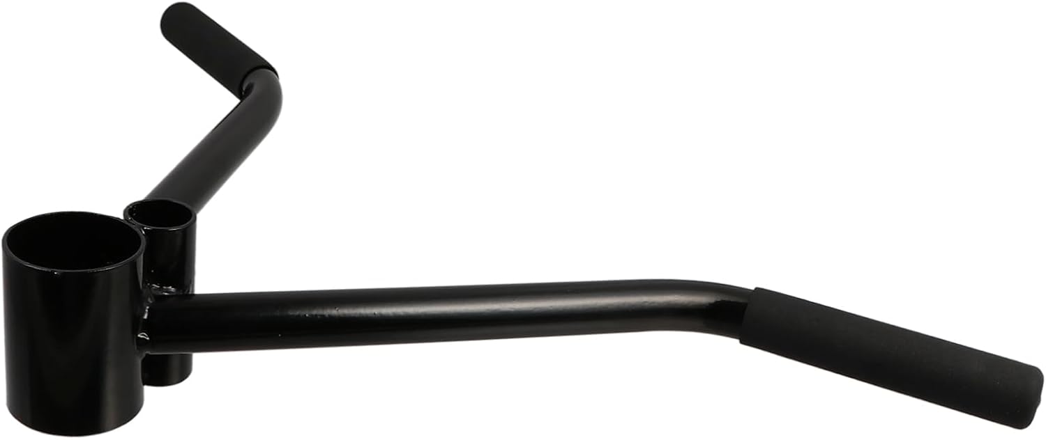 Milisten Squat Workout Handle Back Training Handlebars Steel Barbell Attachment for Home Gym Gym Training Club