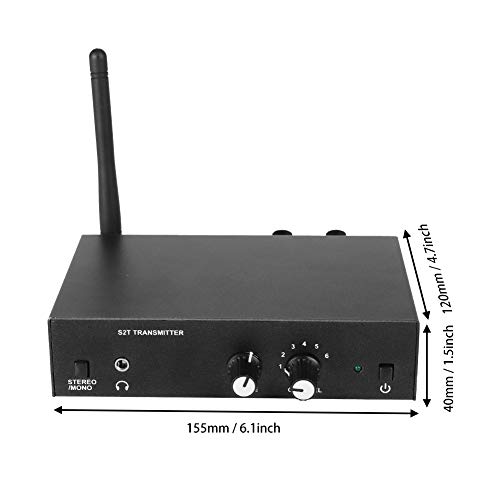 Vbestlife Sistema de monitor estéreo sem fio ANLEON S2 UHF 863 – 865 MHZ, para cantores e músicos, c