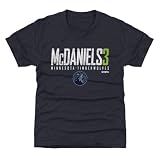 500 LEVEL NBA Jaden McDaniels Minnesota Timberwolves Elite Kids T-Shirt (Tri Navy, YM)