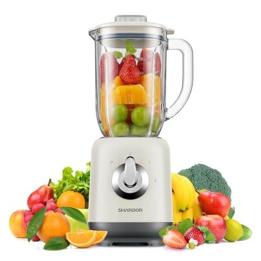 SHARDOR 1L Blender with Stainless Steel Blades