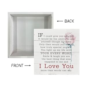 Love Wood Signs, Wooden Box Sign Desk Decor, Sentimental Poem for Her, Rustic Farmhouse Decor for Anniversary, Valentines Day Gift for Her Husband Wife, I Love You More Than The Words Can Say Love Wood Signs Wooden Box Sign Desk Decor Sentimental Poem for Her Rustic Farmhouse Decor for Anniversary Valentines Day Gift for Her Husband Wife I Love You More Than The Words Can Say