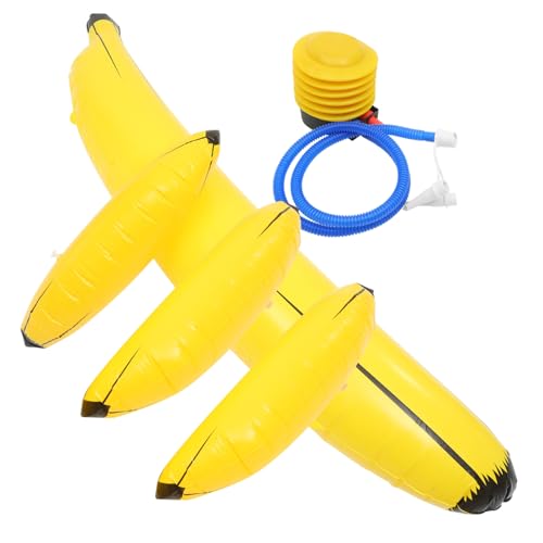 Banane gonflable PVC jaune accessoire de piscine géant