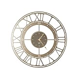 Prodotto 100% Made in Italy. Arti & Mestieri Koros 70 - Orologio da Parete di Design 100% Made in Italy - in Ferro, Diametro 70 cm - Bronzo
