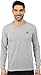 adidas Performance Men's Ultimate Long Sleeve Tee, Small, Medium Grey Heather/Dark Grey Heather