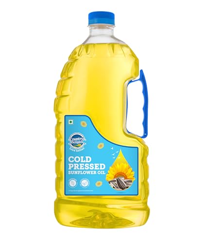 Image of Country Delight Sunflower Oil - 1.8litres | Cold Pressed Non-refined Pure Sunflower Oil | Traditional Kohlu /Chekku Style Extraction | Argemone Oil Free | Rich in Antioxidants & Vitamin-E