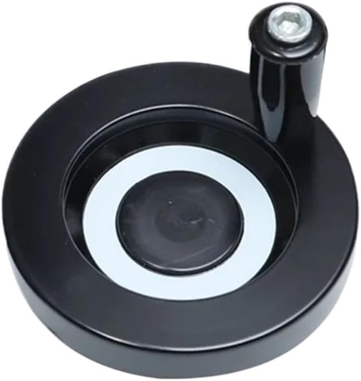 1Pcs Foldable Handwheel OD 63mm 80mm 100mm 125mm 160mm 200mm Hole 6mm 8mm-20mm for Milling Machine Hand Crank Revolving Handle(80mm Hole 12mm,Non Foldable Handle)