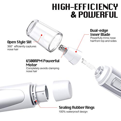image for FlePow Ear and Nose Hair Trimmer Clipper - 2020 Professional Painless 
