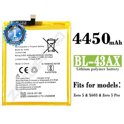 Image of Original BL-43AX Battery for Infinix Zero 5 Pro X603 / X603B Battery with 1 Year Warranty****(R187)