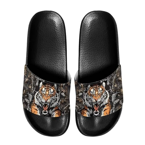 Image of Footwear for Mens Open Toe Athletic Sandals Anti-Slip Sole Slide Sandals Pillow House Flat Shoes Comfortable Slip On Slippers for Indoor & Outdoor
