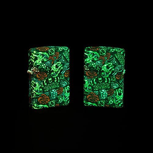 Encendedor Zippo Skull Crown Fosforescente miniatura 3