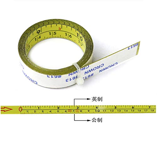 Cinta métrica adhesiva acero inoxidable 2 metros miniatura 3