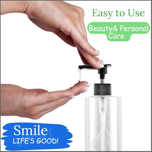 Image of LIMAT 200ml Cream & Lotion, Liqiud Handwash Dispenser Set Shop Dispenser for Bathroom Handwash Dispenser Plastic, Hair Oil Dispenser (Set of 3 Transparent Bottle with White Pump, Small 200ml