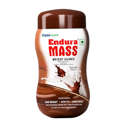 Image of Endura Mass Weight Gainer Powder 550 G Chocolate Flavour | Unique Blend Of 3 Sources Of Protein, Carbs, Vitamins & Essential Minerals | Ideal For Children Above 10 Years, Men, Women & Athletes
