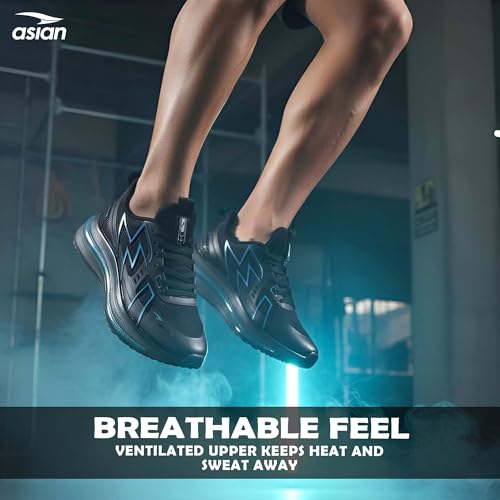 Image of ASIAN Quantum-22 Men's Running Training Shoes - Memory Foam Lightweight Sports Shoes with Stylish Design & Shock Absorbing High Grip Sole | Breathable Athletic Walking Casual Gym Sneakers
