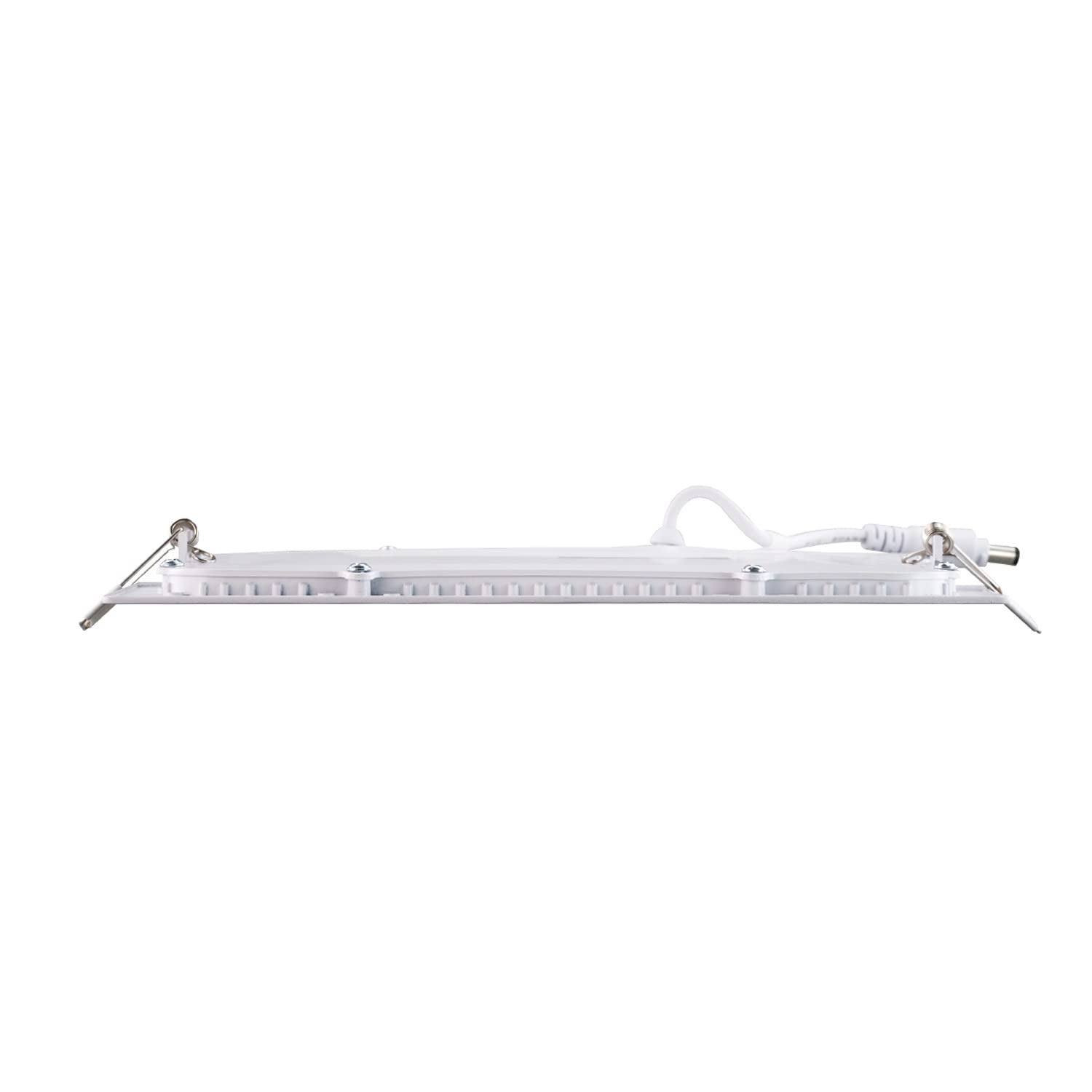 Popp® Pack x1 Placa Downlight LED Empotrable Cuadrado 20W corte de Techo 205x205mm 1800Lm Luz neutra 4000K chip No flicker LUMILEDs, para oficina,pasillos,domitorio,salón(20W 4000K)