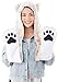 Simplicity 3 in 1 Lovely Animal Beanie Cosplay Hats Scarf with Mittens, Leopard