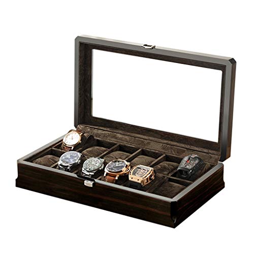 Rangement de montre en bois 12 fentes pour organiser votre commode
