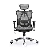 ★【Bequemer Sitz】Das W-förmige Design des Sitzes ermöglicht Ihnen, in der Mitte zu sitzen und die Unterstützung dank der komplementären Form der Rückenlehne zu erhalten, die Sie benötigen. Die Vorderkante des Sitzes ist wie ein Wasserfall geformt, die beim Sitzen über einen längeren Zeitraum einen minimalen Druck auf die Beine ausübt. Der Sitz ist bequem und nimmt langlebiges und atmungsaktives Mesh auf.