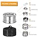 TOMSHOO Camping Stove, Portable Folding Windproof Wood Burning Stove Compact Stainless Steel Alcohol Stove Outdoor Camping Hiking Backpacking Picnic BBQ