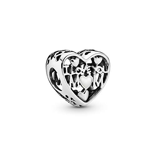 Pandora Jewelry I Love You Mom Heart Sterling Silver Charm