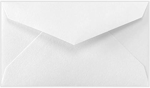 LUXPaper #3 Mini Envelopes | Commercial Flap | 2 1/8 x 3 5/8 | Bright White | 70lb. Text | 50 Qty
