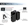 OWB-Double-Magazine-Holster-Universal-Magazine-Holder-for-9mm40-Dual-Stack-Magazines-fit-GlockSWRugerSig-SauerTaurusBerettaSpringfieldCZWaltherHK-Mags-Adjustable-Belt-Clip-Mag-Pouch OWB Double Magazine Holster, Universal Magazine Holder for 9mm/40 Dual Stack Magazines fit Glock/S&W/Ruger/Sig Sauer/Taurus/Beretta/Springfield/CZ/Walther/H&K Mags, Adjustable Belt-Clip Mag Pouch