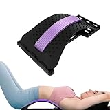 Back Stretching Device, Lumbar Support Back Strecher - Lower Pain Relief, 4 Level Adjustable Settings, Board Spine Device for Herniated Disc, Sciatica, Scoliosis
