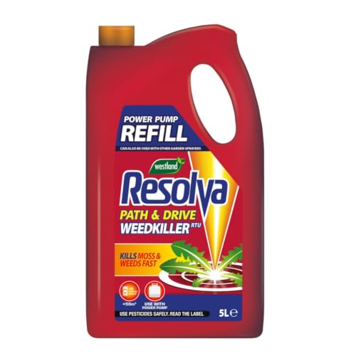Image of Resolva Path & Drive Weedkiller 5L Power Pump Refill | Ready to Use Weed Killer Refill for Compatible Power Pump Sprayers