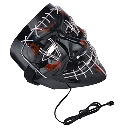 Halloween -Ma SK, Costume -Ma SK, Halloween Light Up -Ma SK avec 3 Modes Lumineux -Ma SK pour Halloween Costume Party Cosplay Accessoire(#1) Cover