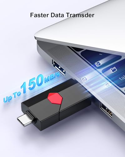 Clé USB C 128 Go double connectique pour iPhone 15, PC et tablettes