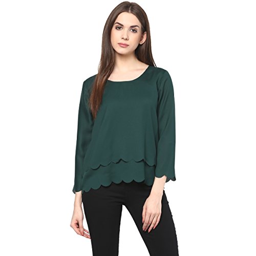 Image of RARE Women Maroon Georgette Top (EP1058A)