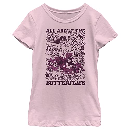 Image of Disney Little, Big Encanto All About Butterflies Girls Short Sleeve Tee Shirt